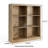 53" Tall 6-Cube Wooden Bookshelf Organizer, 3-Tier Open Storage Shelf with Anti-Tip Kit-238841803