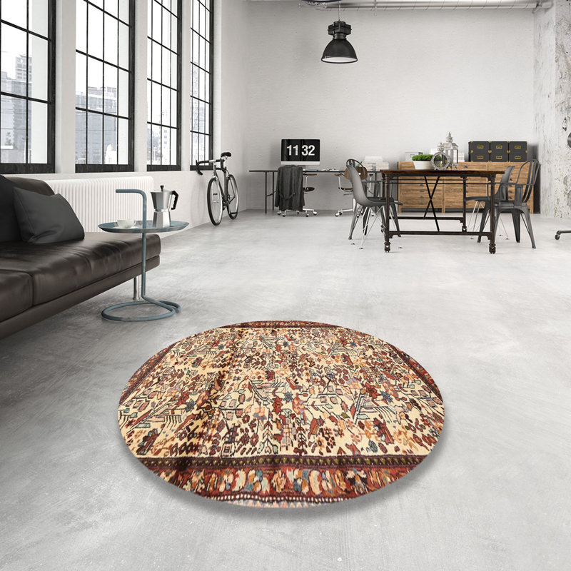 Southwestern Indoor Rug, Round 7'