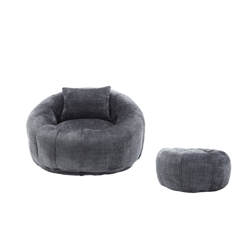 Modern Bean Bag Chairs, Grey
