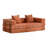 Convertible Floor Sofa Bed with Pillow Back Support and Chenille Fabric