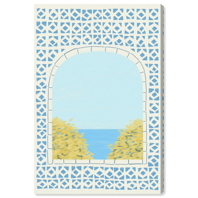 Mediterranean Window II Print by Oliver Gal, 15"H x 10"W, Gallery Wrapped