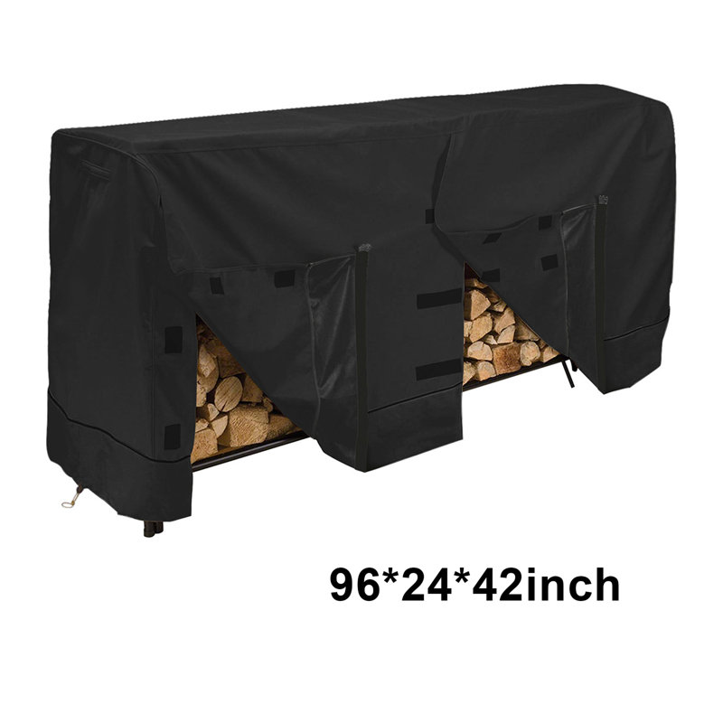 Arlmont & Co. Leandre 24'' W x 96'' D Log Rack Cover
