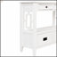 Console en bois de pin 36 po avec 4 tiroirs et 1 tablette pour le hall d'entrée, le salon, la chambre à coucher, le couloir et la cuisine-1955812663