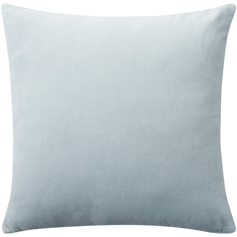 Housse et insert de coussin en coton, Bleu