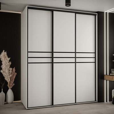 Cannes X 3 Door Steel Wardrobe