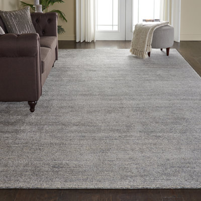 Tapis gris touffeté à la main Mercola