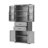 Storage Cabinet With Multi-Functional Storage Space, Doors With Storage Shelves, 2 Drawers, Adjustable Shelf-8864888