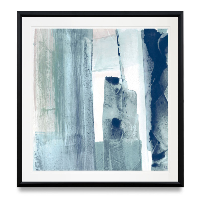 Miss the Sea II - reproduction de cadre photo, H 17,5 po x l 17,5 po x P 1,5 po, Cadre en plastique noir