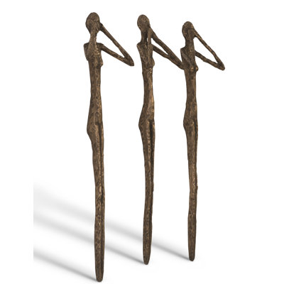 See, Speak, Hear No Evil Wall Art 3 Piece