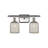 Brysin 15" W 2-Light Dimmable Metal Vanity Light with Glass Shades-848961681-848961680