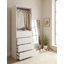 Garde-robe en bois blanc 32 po avec deux tringles Prosper