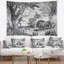 Lion mangeant la tapisserie de l'homme Animal-28485070