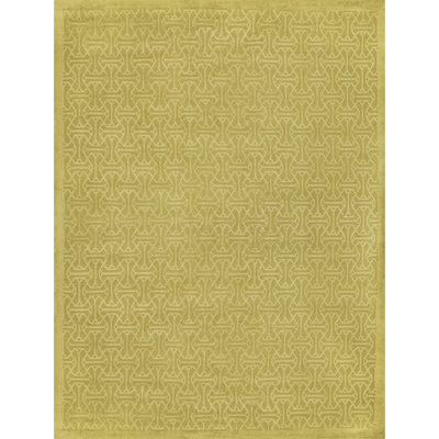 Hand Knotted Area Rug in Mustard