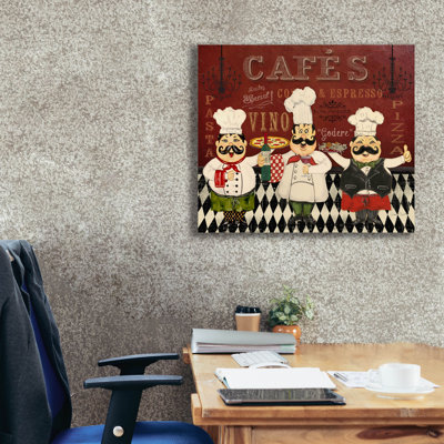 'Italian Chefs-d'  by Jean Plout Canvas Wall Art, 30" x 26"