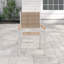 Chaise de salle teck patio Travira-1670510320