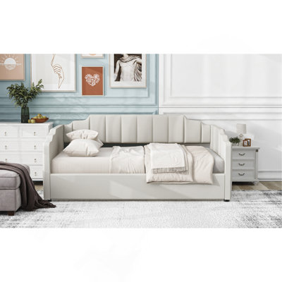 Upholstered Daybed With Underneath Storage,Full Size