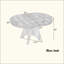 Table de salle à manger extensible vintage pour 4-6, table de cuisine rustique de 42 à 58 pouces avec finition patinée et pieds croisés robustes-644858378