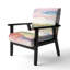 Hemant - Influence de la ligne et de la couleur Gold Bright - Fauteuil rembourré Shabby Elegance