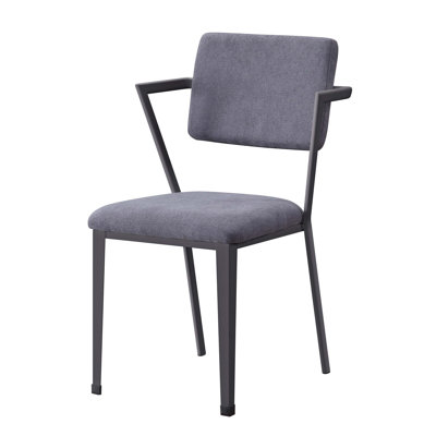 Chaise de bureau rembourrée à dossier ouvert