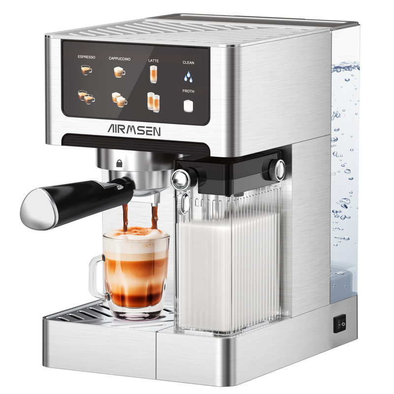 7.9'' Espresso Coffee Maker With Automatic Frothing System