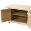 Armoire Rowan 68,5 po en bois d'orme à 4 portes, brun naturel clair, orme recyclé brun naturel clair