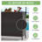 3-Piece Outdoor Tiki Wicker Bar Set with Adjustable Canopy with 2-Tier Storage -411792041