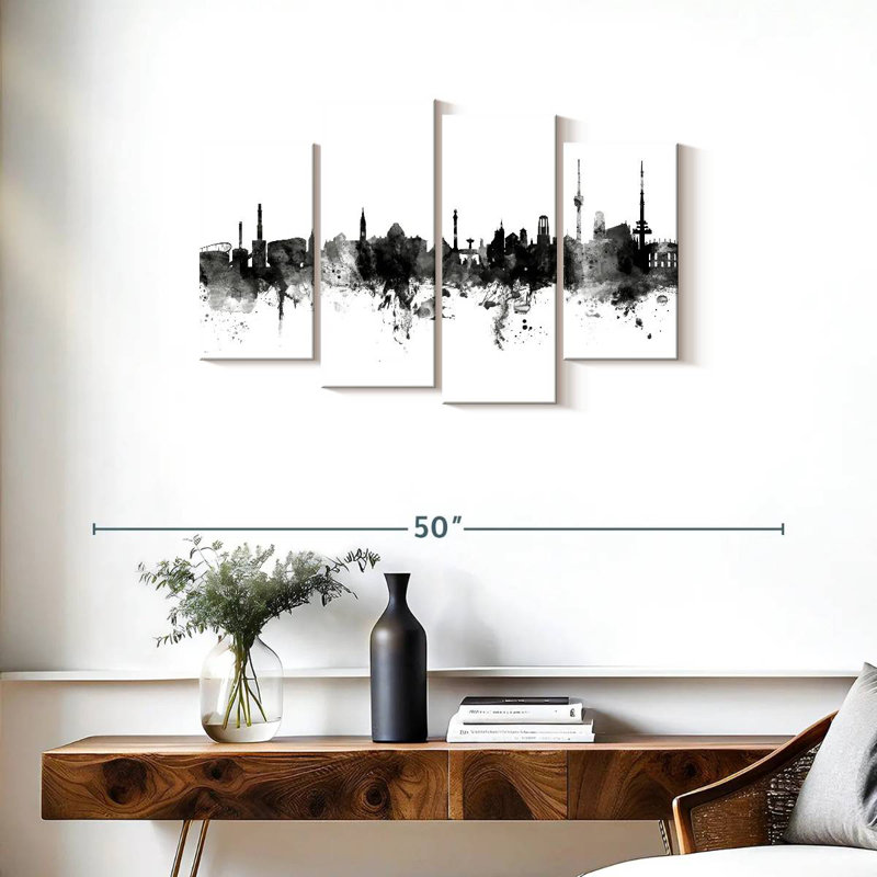 Sireci Stuttgart Germany Skyline I, 22" H x 36" W