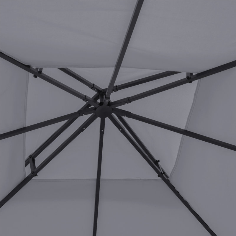 Zermeno Freeport Park® Fabric Replacement Canopy for Gazebo, Gray
