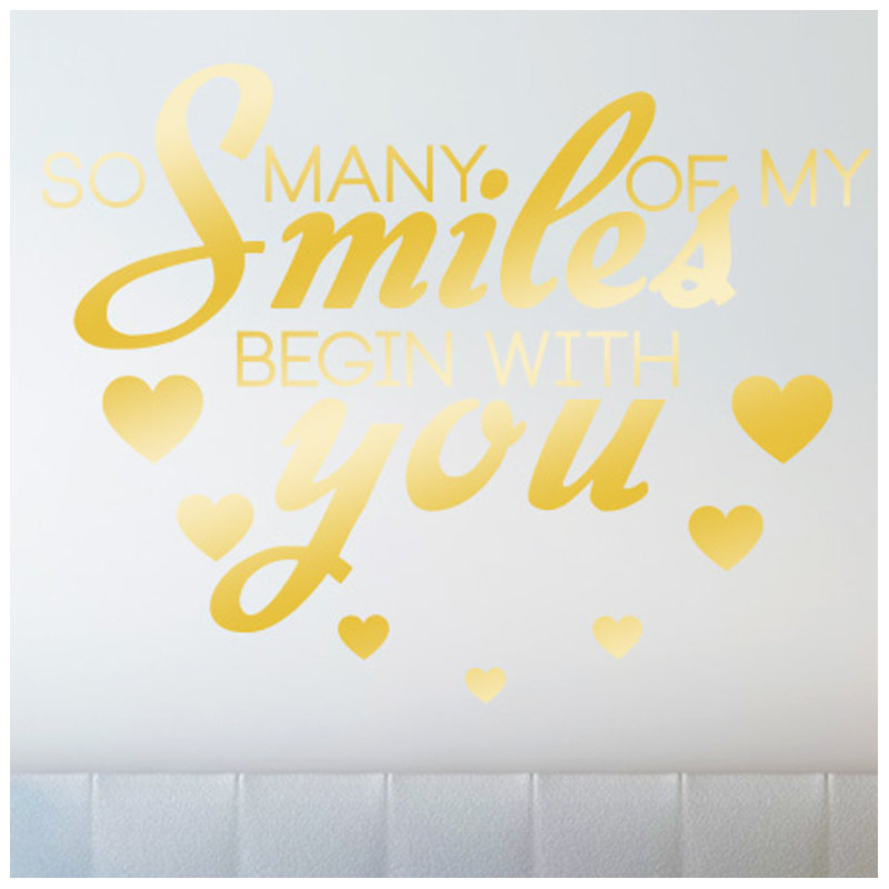Wall Decal, Large, Shiny Gold