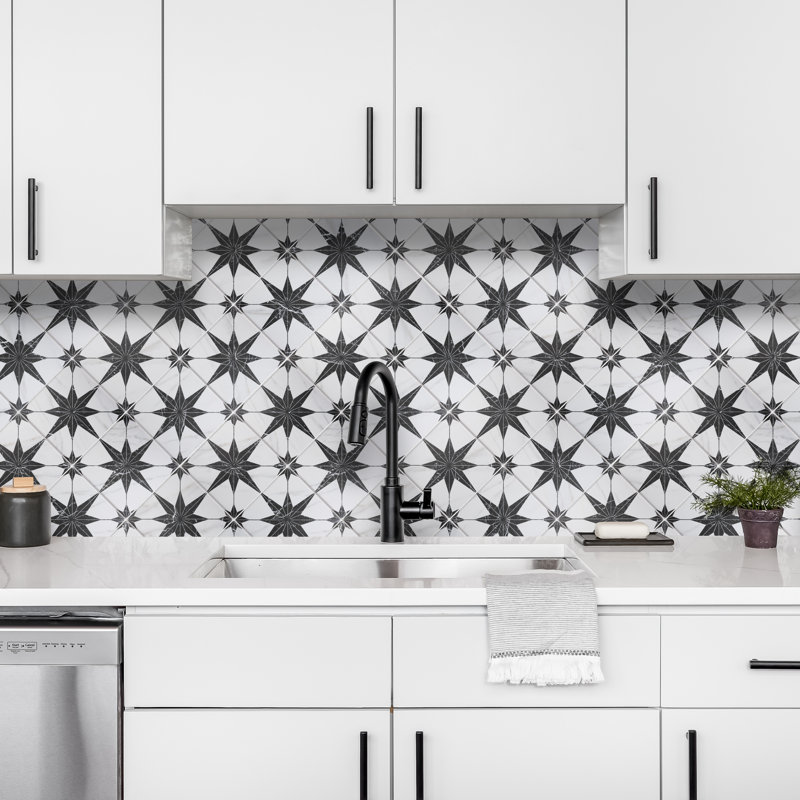 Merzoni 18" x 18" Porcelain Patterned Wall & Floor Tile