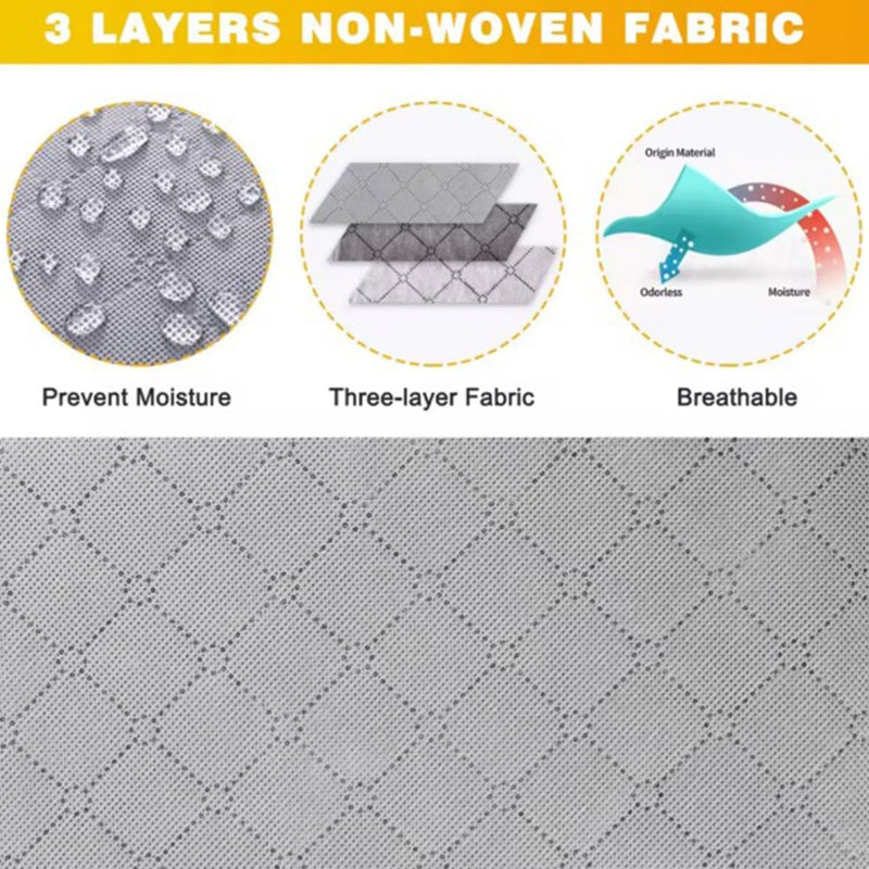 Orxan Fabric Size Dividers, 60" H x 40" W x 35" D