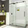 Coraline 56" - 60" W x 33.875" D x 76" H Frameless Sliding Shower Enclosure