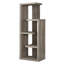 Bibliothèque étagère d'angle de style contemporain à 5 étages de H 72 po en stratifié Toto, pour le bureau et la chambre à coucher-840150904