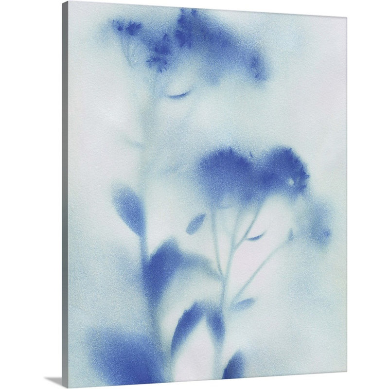 «Mist Meadow Flowers I», reproduction d'art sur toile, H 20 po x l 16 po x P 1,25 po, Toile tendue