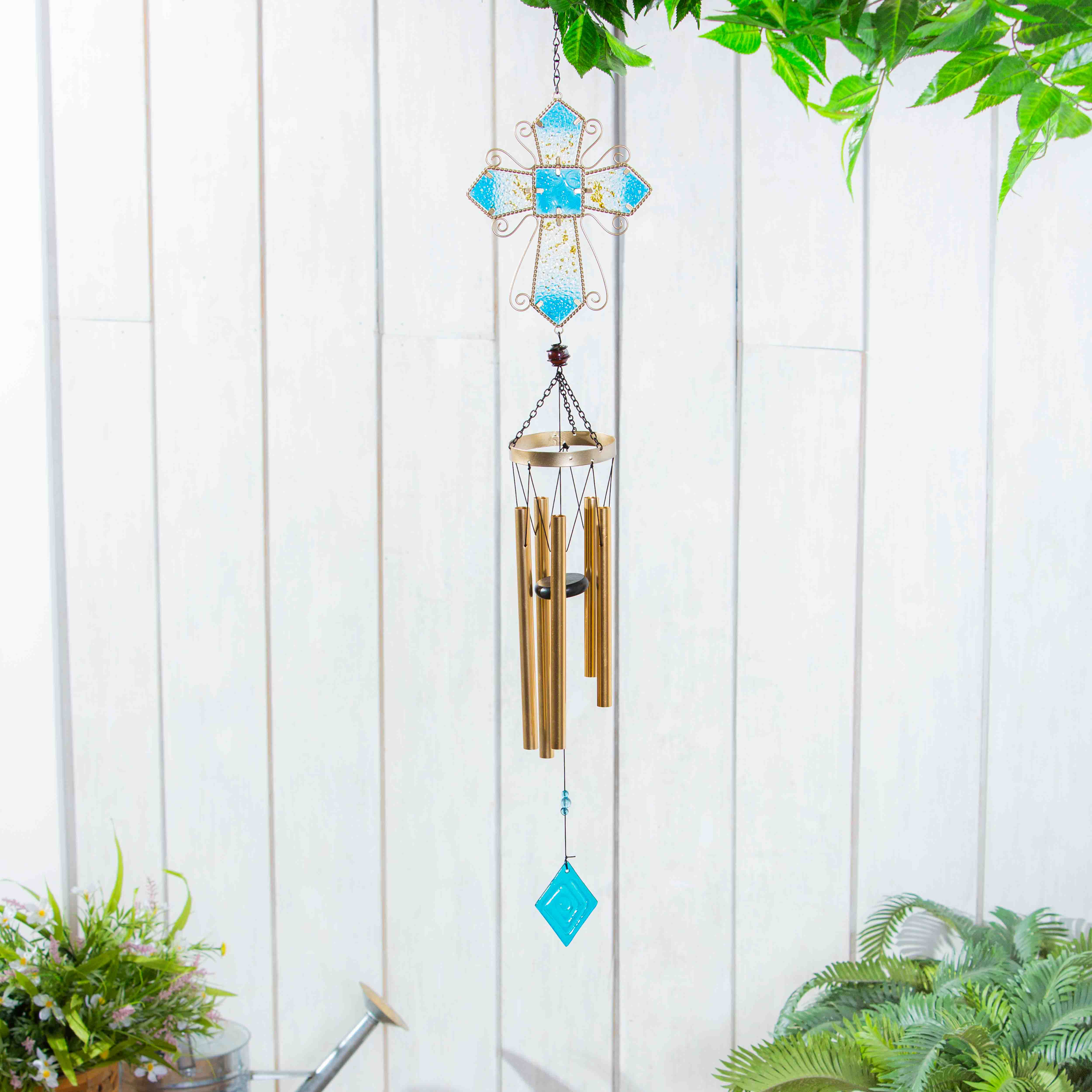 Arlmont & Co. Lakenya Metal Religious & Spiritual Wind Chime Wayfair