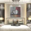 Latitude Run® «Red Abstract» par Linda Woods, art mural en métal, 12 po x 12 po-936842302