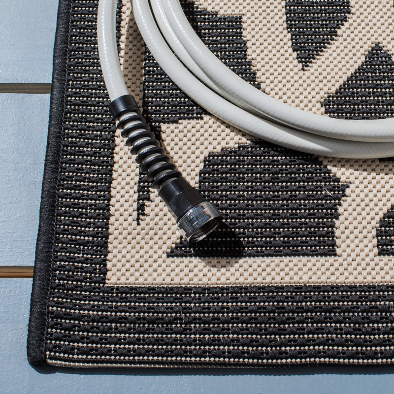 Amela Performance Geometric Indoor/Outdoor Area Rug, Rectangle 6'7" x 9'6"