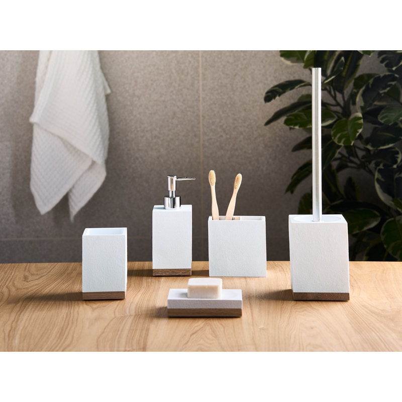 Bathroom Accessory Set, White