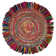 Abhay Hand Woven Cotton/Jute Rug in Ivory/Red