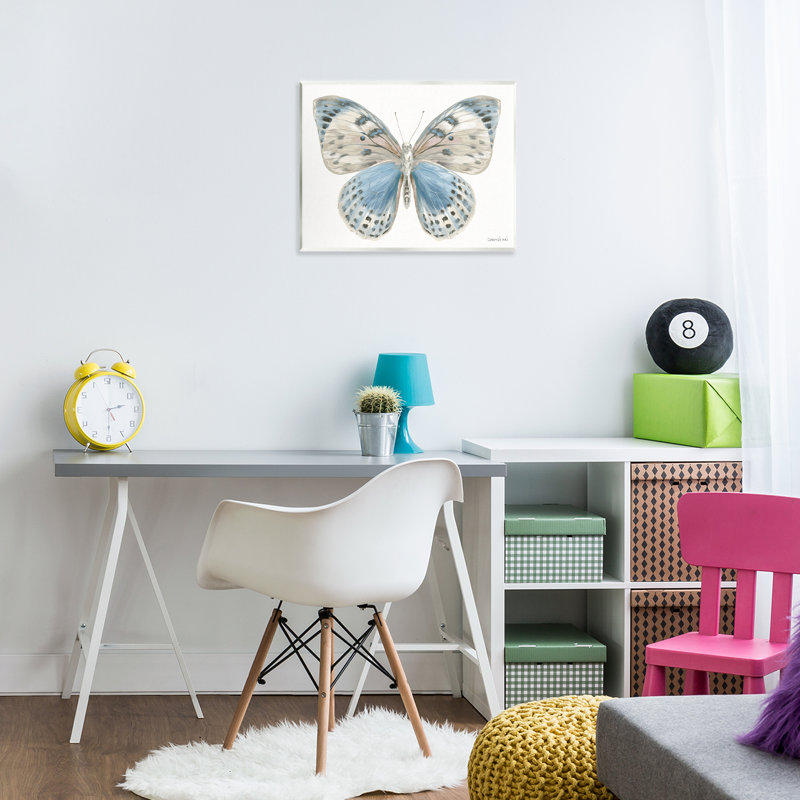 Plaque murale papillon bleu et blanc, design par Danhui Nai