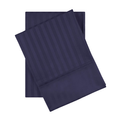Traditional Egyptian Cotton Sateen Striped Pillowcase Set