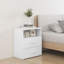 Govanny 50cm W Particle Board / Chipboard Bedside Table-1015370045