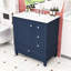 Meuble-lavabo avec lavabo, tablette et trois tiroirs-1781169850