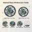 Vitrail de lune en verre coloré H 12 po-976723703