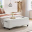 Banc de rangement en lin Earletta