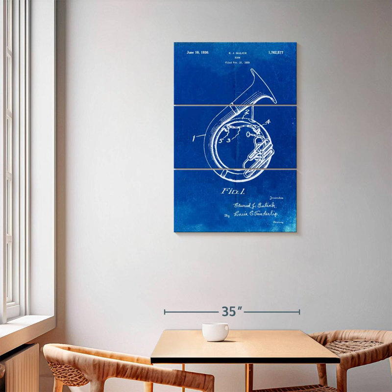 Affiche «Faped Blueprint Sousaphone Laelle», H 57 po x l 36 po