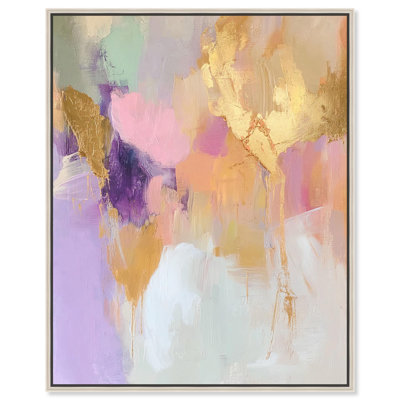 Canvas of Gold and Purple I Pastel Abstracts by Art Remedy