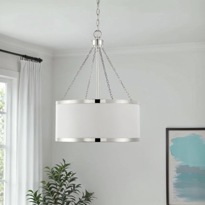 Braselton 6-Light Dimmable Drum Chandelier