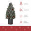 Arbre de Noël artificiel miniature 18 po