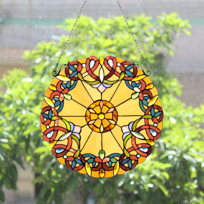 Tiffany Abstract Window Panel